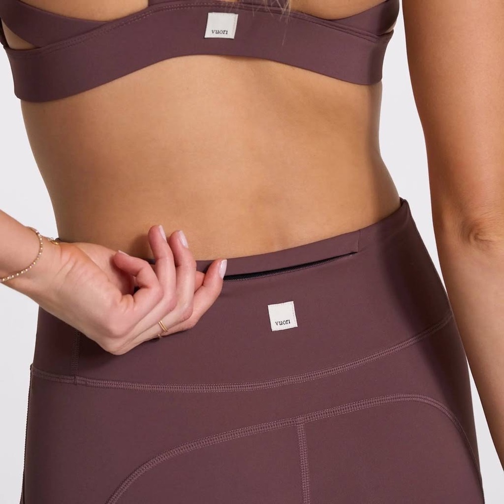 Vuori Women's Stride 7/8 Legging 'Chestnut Maroon' VW429 Size M